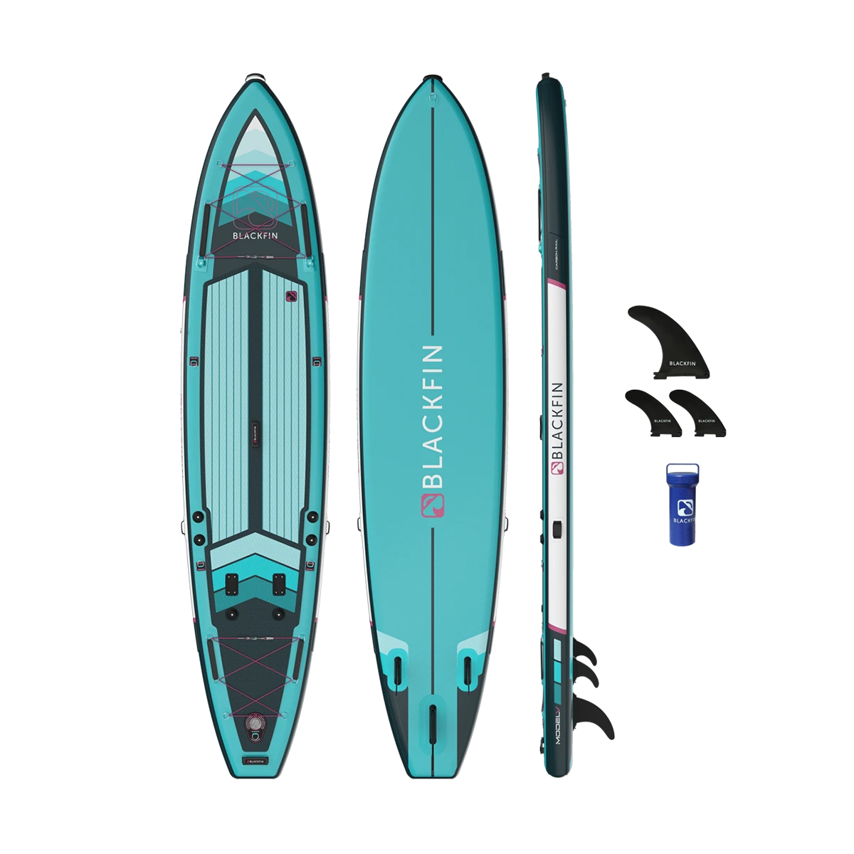 BLACKFIN MODEL V 12'6" Inflatable Paddle Board - Image 2