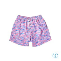 Boy's Pink Shark Shorts