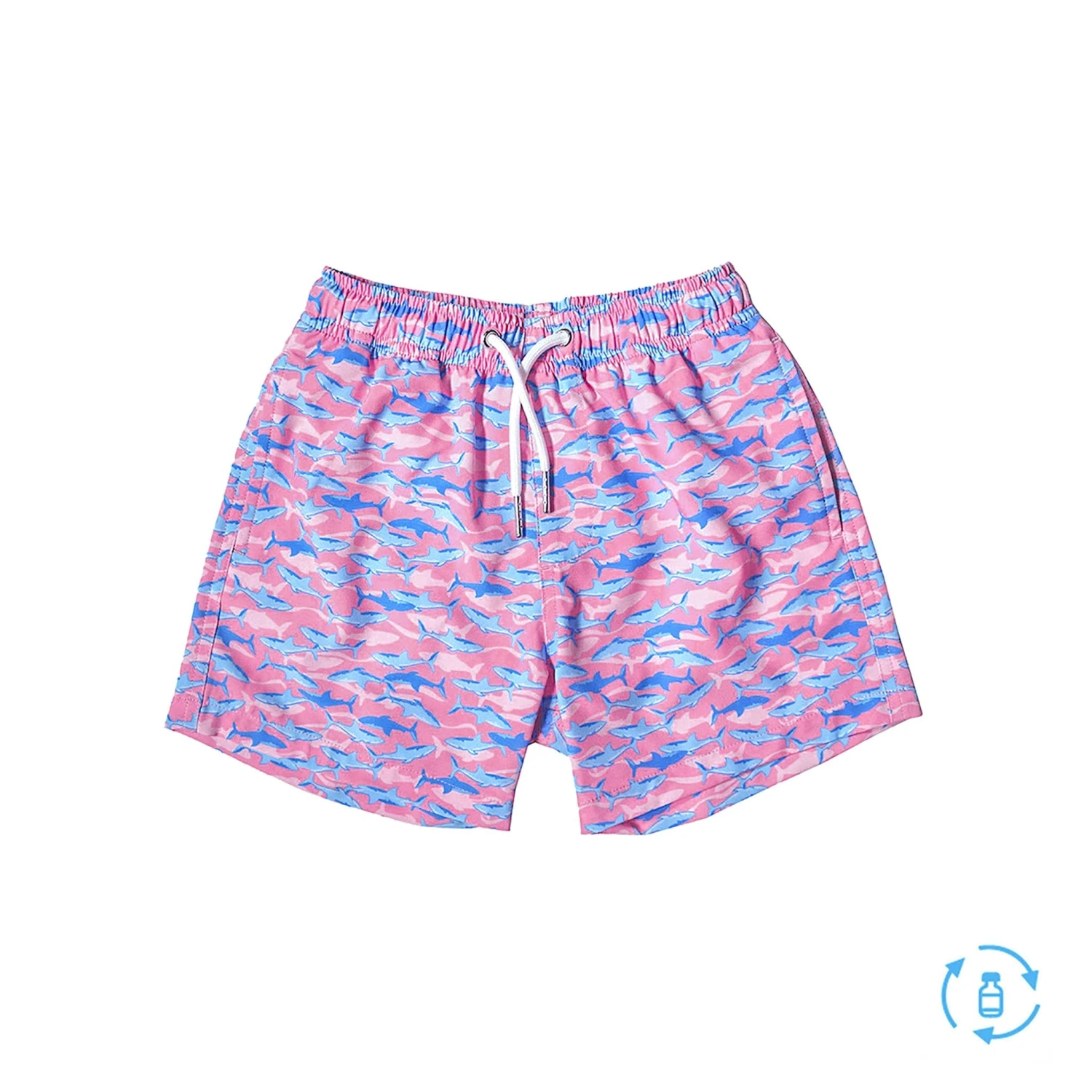Boy's Pink Shark Shorts