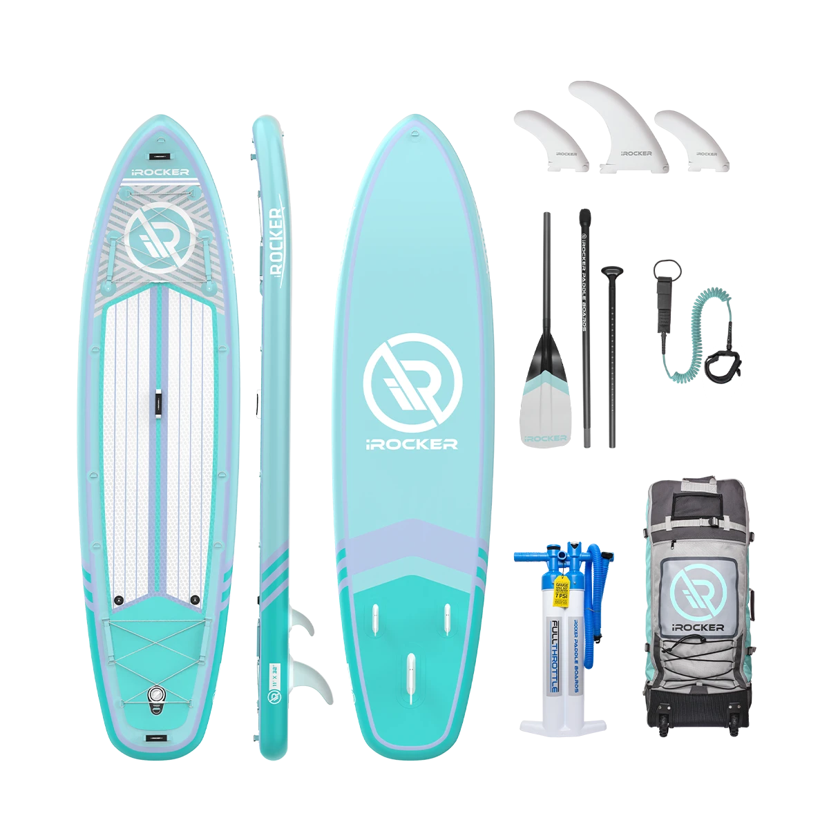 IROCKER ALL AROUND 11' Inflatable Paddle Board - Image 16