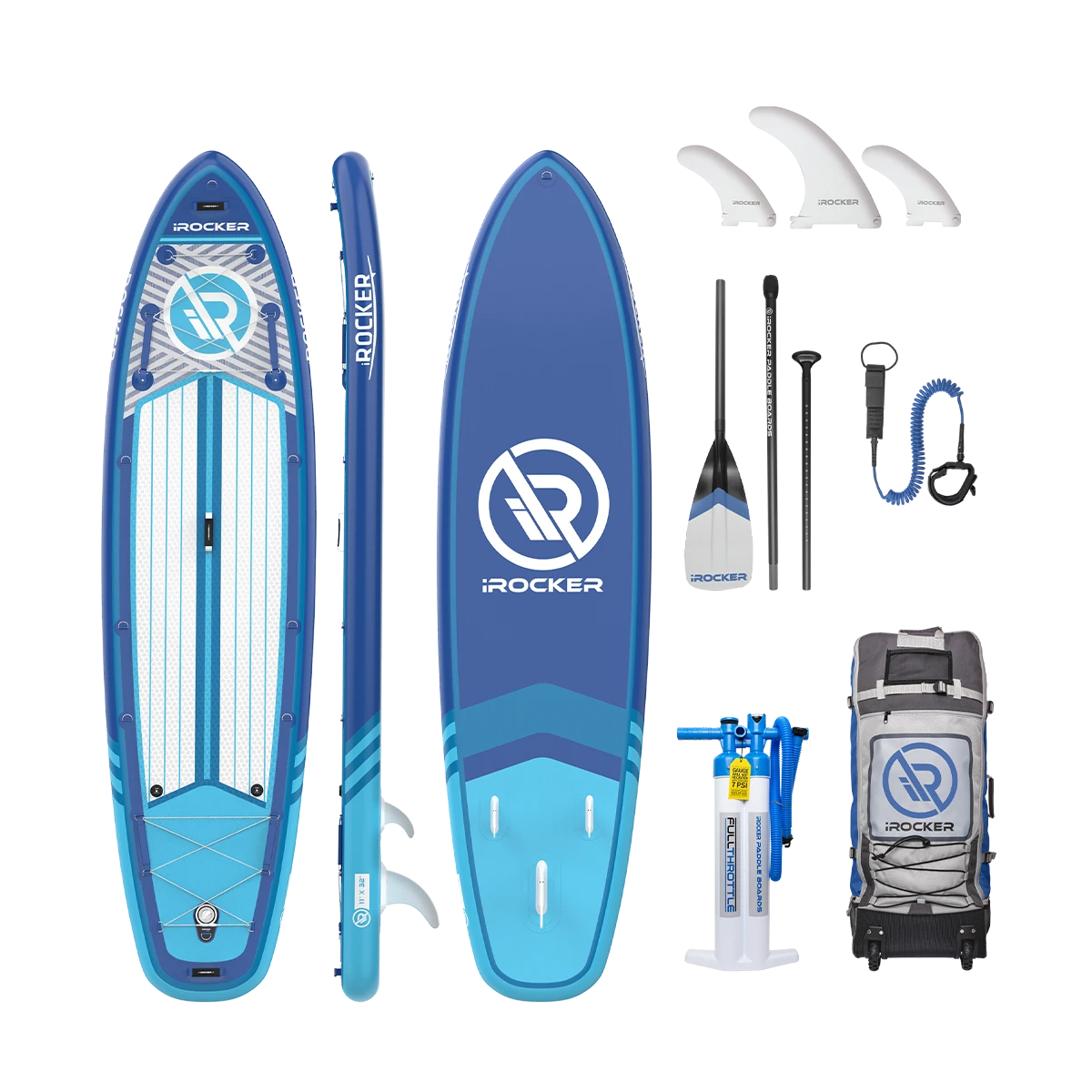IROCKER ALL AROUND 11' Inflatable Paddle Board - Image 20