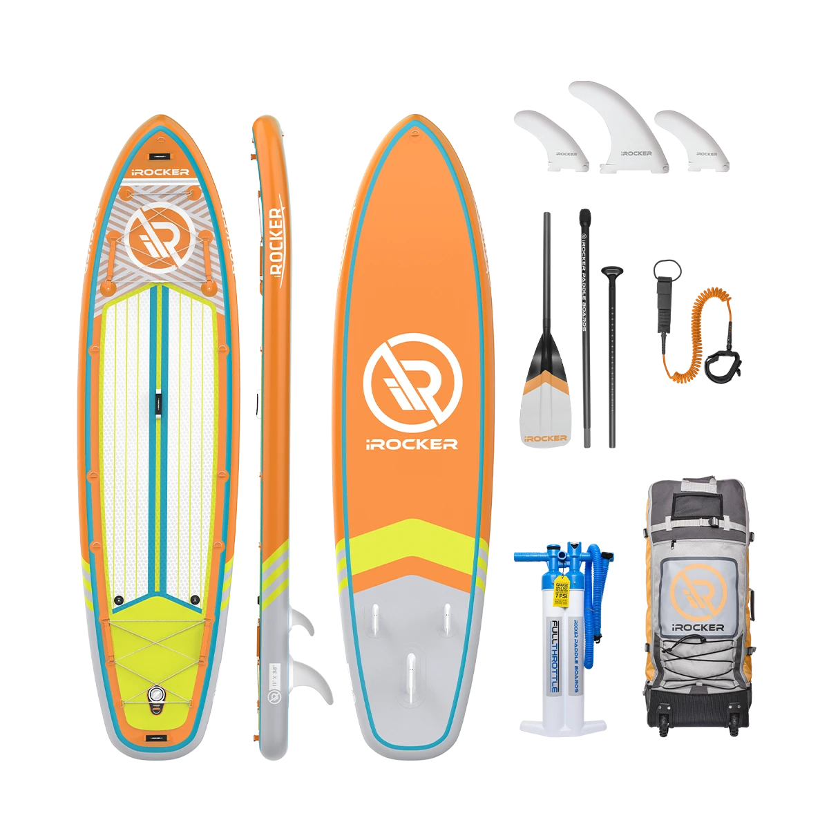 IROCKER ALL AROUND 11' Inflatable Paddle Board - Image 3