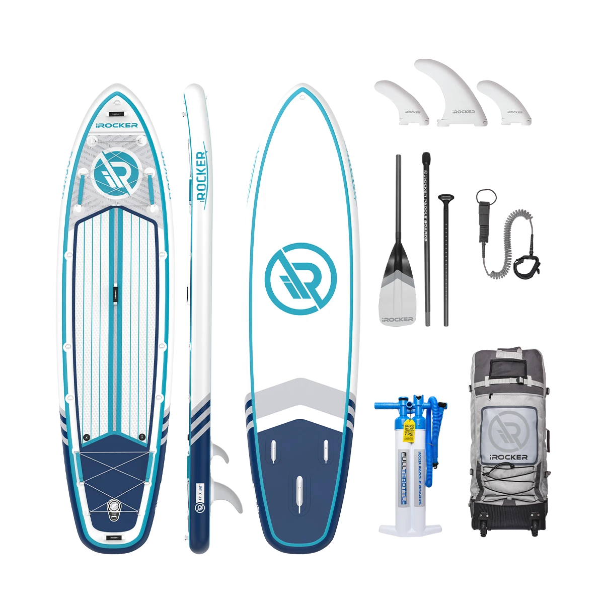 IROCKER ALL AROUND 11' Inflatable Paddle Board - Image 10