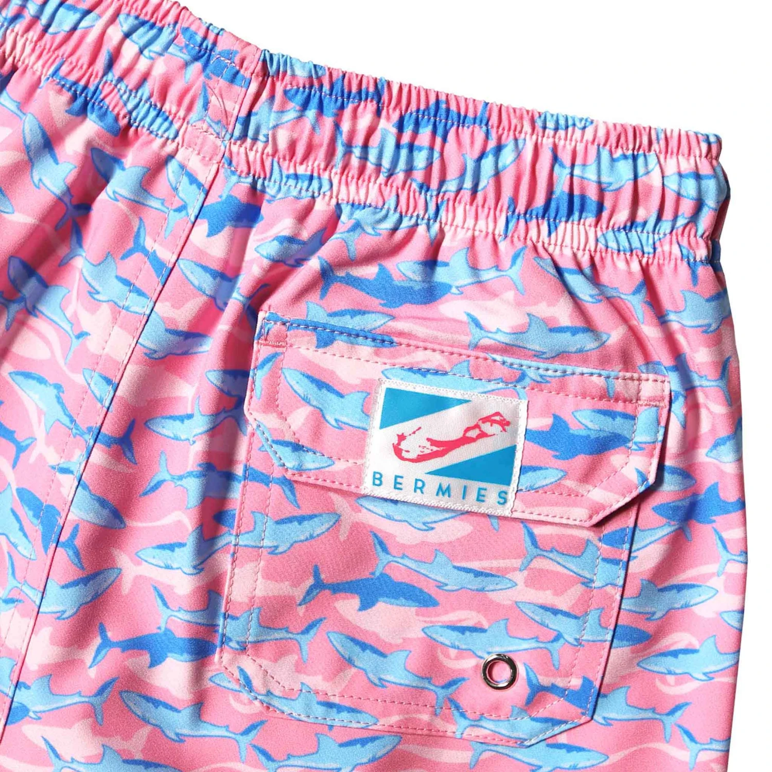 Boy's Pink Shark Shorts - Image 8